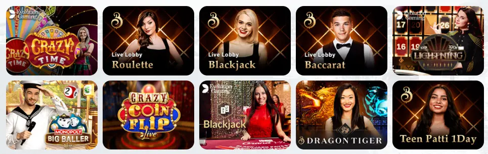 Jeux de casino en direct DONBET CASINO